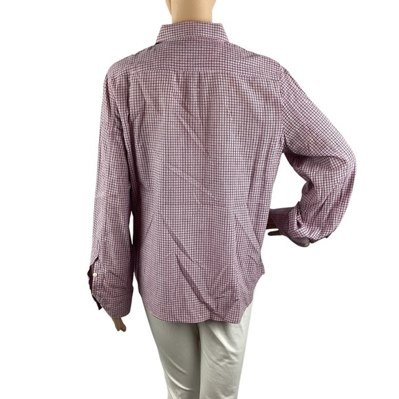 Lauren Jeans Co Ralph Lauren Petite Pink Plaid Button Down Shirt 100% Cotton PL - Picture 5 of 6